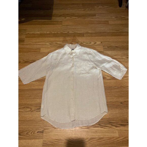 Liz Claiborne lizspirt 100% Irish linen women's sz S Office lightweight casual - Picture 3 of 11